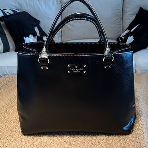 Kate Spade large leather  Black Tote